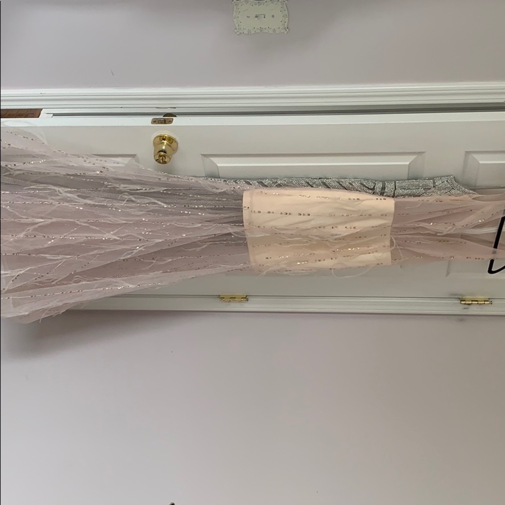 Feathered occasional/prom dress